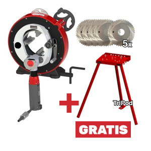 AXXAIR CC172 orbitális csővágó, Ø16–173 mm tartomány